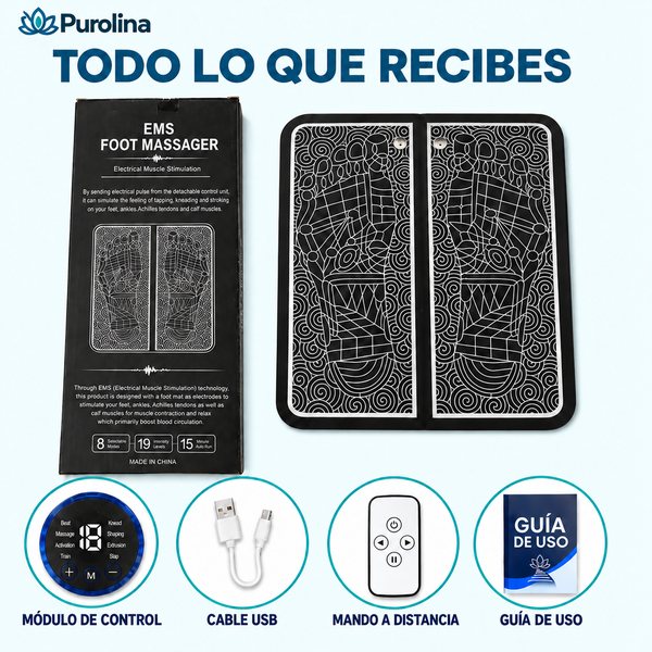 Todo lo que recibes: dispositivo, módulo de control, cable USB, mando a distancia y guía de uso